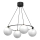 Подвесная люстра BALLO 4xE27/15W/230V черная/белая