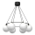 Подвесная люстра BALLO 6xE27/15W/230V черная/белая