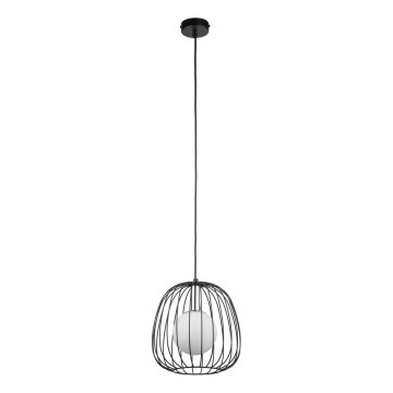 Подвесная люстра BELL 1xG9/12W/230V диаметр 24 см черный/блестящий хром