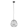 Подвесная люстра BELL 1xG9/12W/230V диаметр 24 см черный/блестящий хром