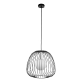 Подвесная люстра BELL 1xG9/12W/230V диаметр 33 см черный/блестящий хром