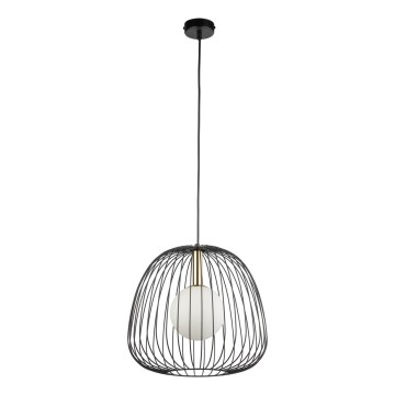 Подвесная люстра BELL 1xG9/12W/230V диаметр 33 см черный/золотистый
