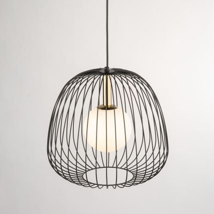 Подвесная люстра BELL 1xG9/12W/230V диаметр 33 см черный/золотистый