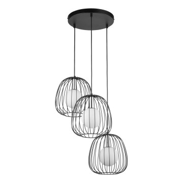 Подвесная люстра BELL 3xG9/12W/230V черный/блестящий хром