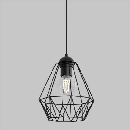 Подвесная люстра BERGEN 1xE27/60W/230V черная