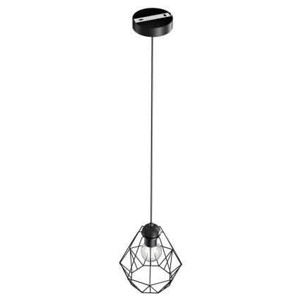 Подвесная люстра BERGEN 1xE27/60W/230V черная