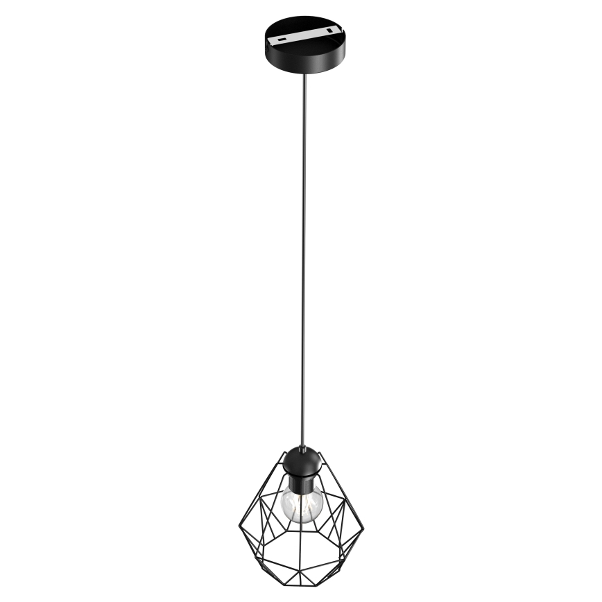 Подвесная люстра BERGEN 1xE27/60W/230V черная