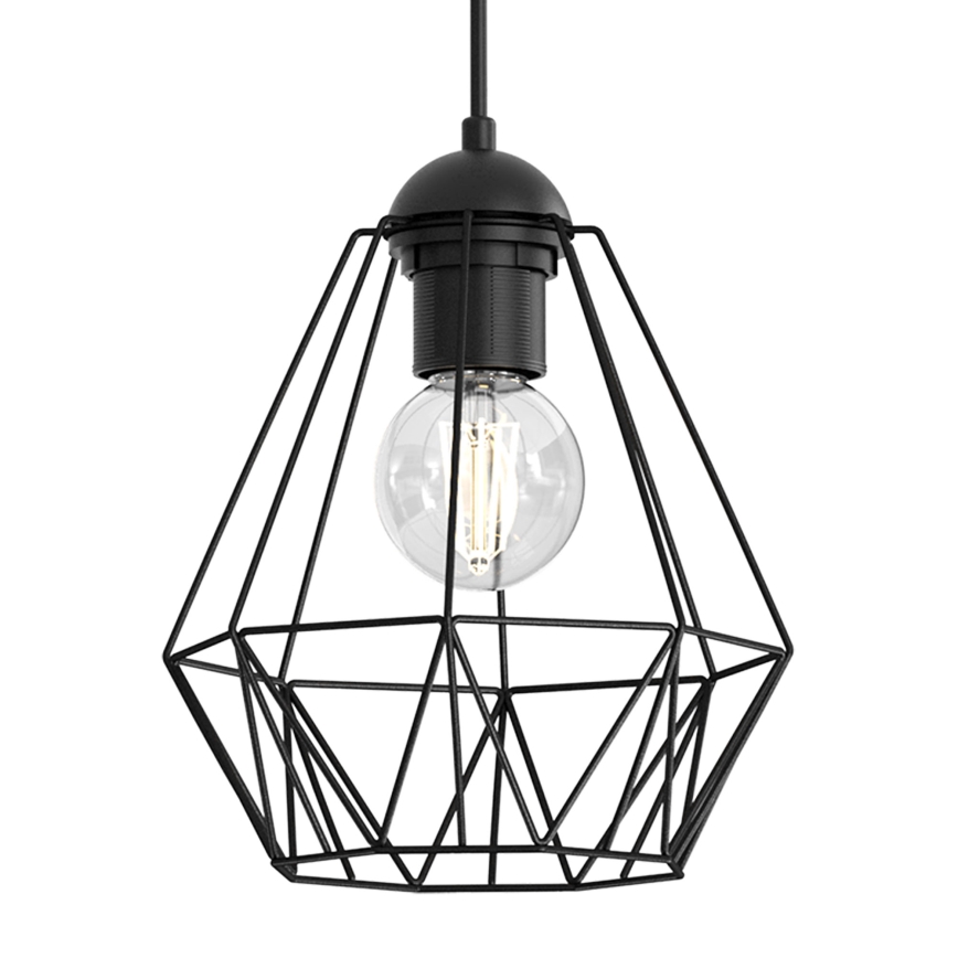 Подвесная люстра BERGEN 1xE27/60W/230V черная