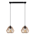 Подвесная люстра BERGO 2xE27/60W/230V черный