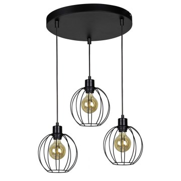 Подвесная люстра BERIS 3xE27/60W/230V - сертифицировано FSC