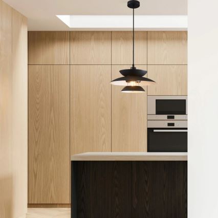 Подвесная люстра BERIT 1xE27/20W/230V черный