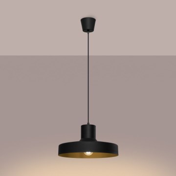 Подвесная люстра BILO 1xE27/15W/230V диаметр 35 см черный