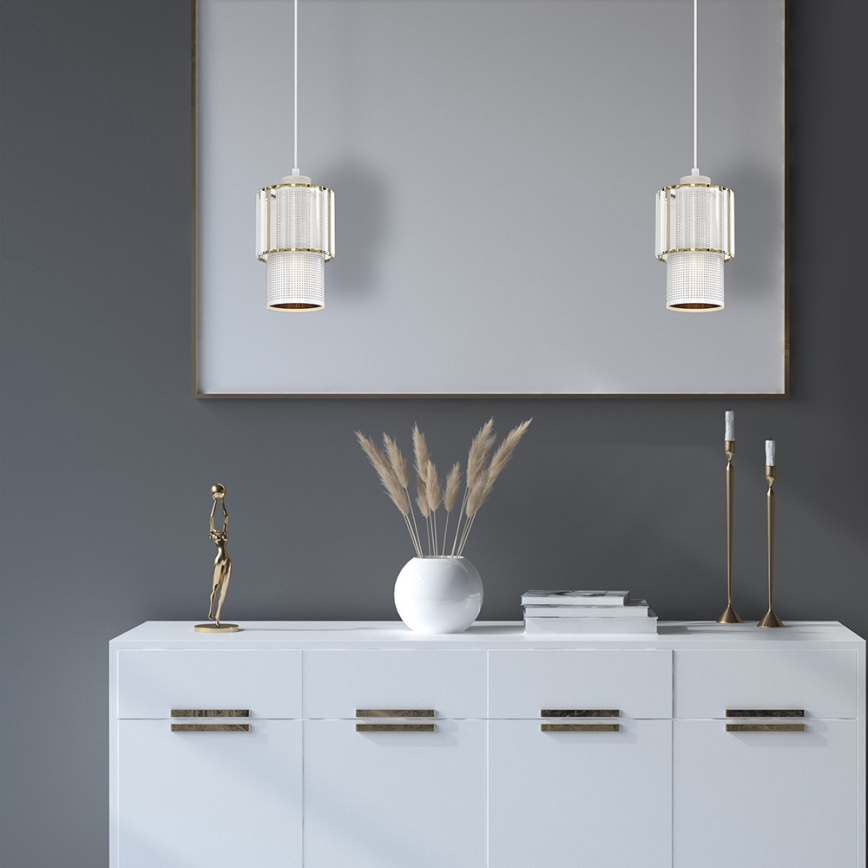 Подвесная люстра BLANCO 1xE27/60W/230V белая