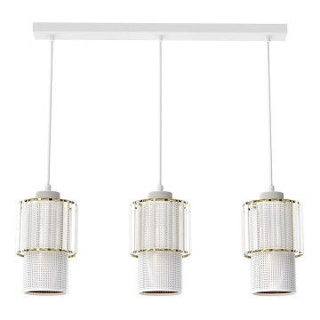 Подвесная люстра BLANCO 3xE27/60W/230V белая
