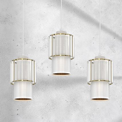 Подвесная люстра BLANCO 3xE27/60W/230V белая