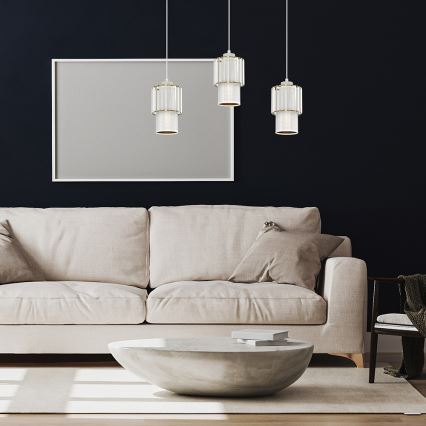 Подвесная люстра BLANCO 3xE27/60W/230V белая