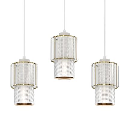 Подвесная люстра BLANCO 3xE27/60W/230V белая