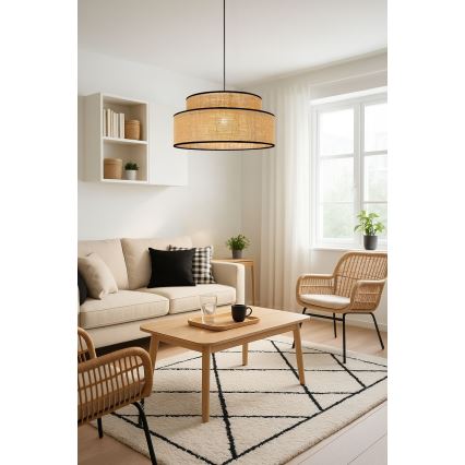 Подвесная люстра BOHO 1xE27/60W/230V бежевый