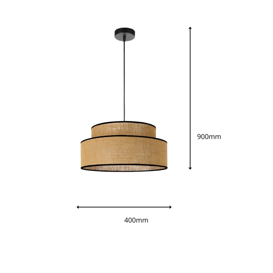 Подвесная люстра BOHO 1xE27/60W/230V бежевый