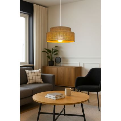 Подвесная люстра BOHO 1xE27/60W/230V бежевый