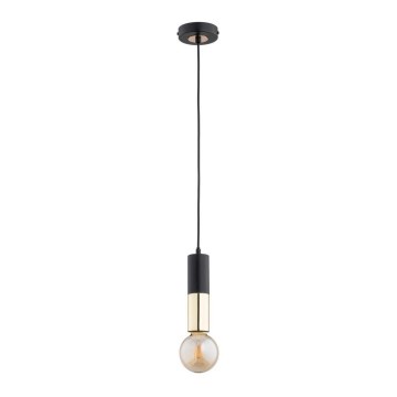 Подвесная люстра BOLID 1xE27/60W/230V черная/золотая