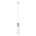 Подвесная люстра BORGIO 1xGU10/40W/230V бетон/металл белый