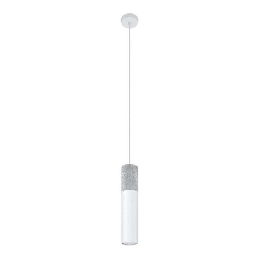 Подвесная люстра BORGIO 1xGU10/40W/230V бетон/металл белый
