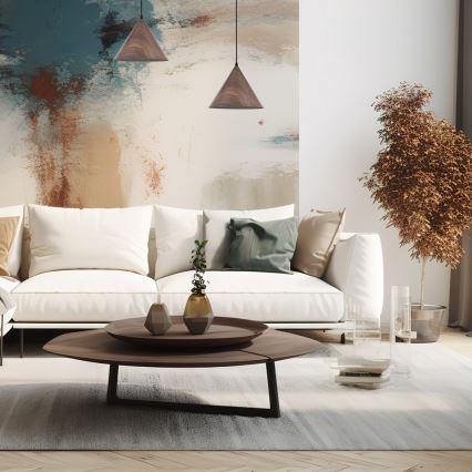 Подвесная люстра BOSCO 1xE27/15W/230V коричневый