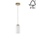 Подвесная люстра BOSCO 1xE27/60W/230V береза - сертифицировано FSC