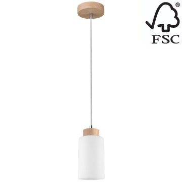 Подвесная люстра BOSCO 1xE27/60W/230V дуб - сертифицировано FSC