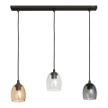 Подвесная люстра BRILLANT 3xE27/15W/230V бежевая/прозрачная/серая