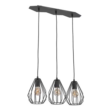 Подвесная люстра BRYLANT BLACK 3xE27/60W/230V