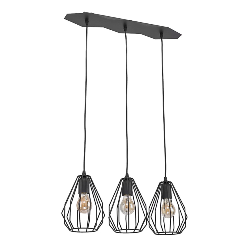Подвесная люстра BRYLANT BLACK 3xE27/60W/230V