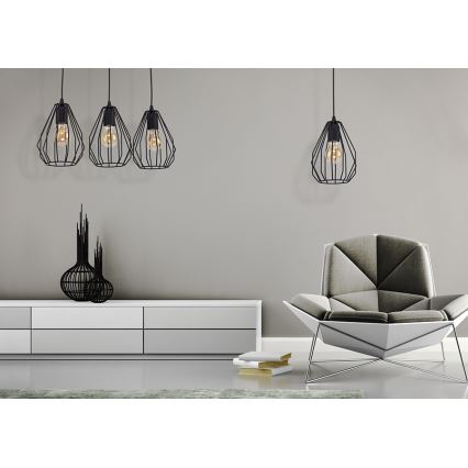 Подвесная люстра BRYLANT BLACK 3xE27/60W/230V