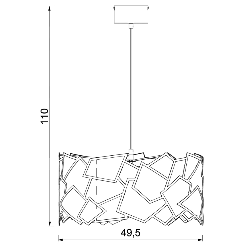 Подвесная люстра CAMO 3xE27/15W/230V золотистый