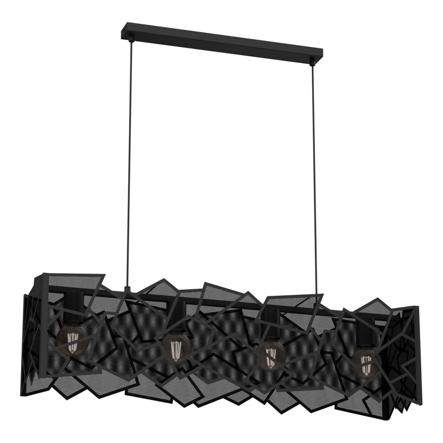 Подвесная люстра CAMO 4xE27/15W/230V черная