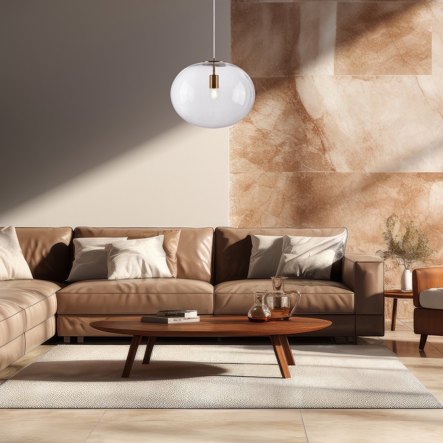 Подвесная люстра CAMPANIA 1xE27/60W/230V золотистый