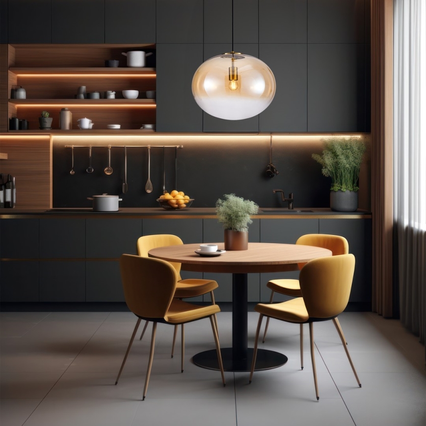 Подвесная люстра CAMPANIA 1xE27/60W/230V золотистый