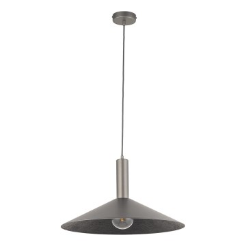 Подвесная люстра CAPRI 1xE27/15W/230V диаметр 50 см антрацит/серый
