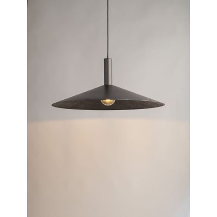 Подвесная люстра CAPRI 1xE27/15W/230V диаметр 50 см антрацит/серый
