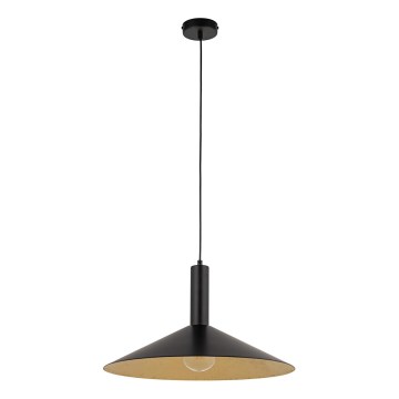Подвесная люстра CAPRI 1xE27/15W/230V диаметр 50 см черный/золотистый