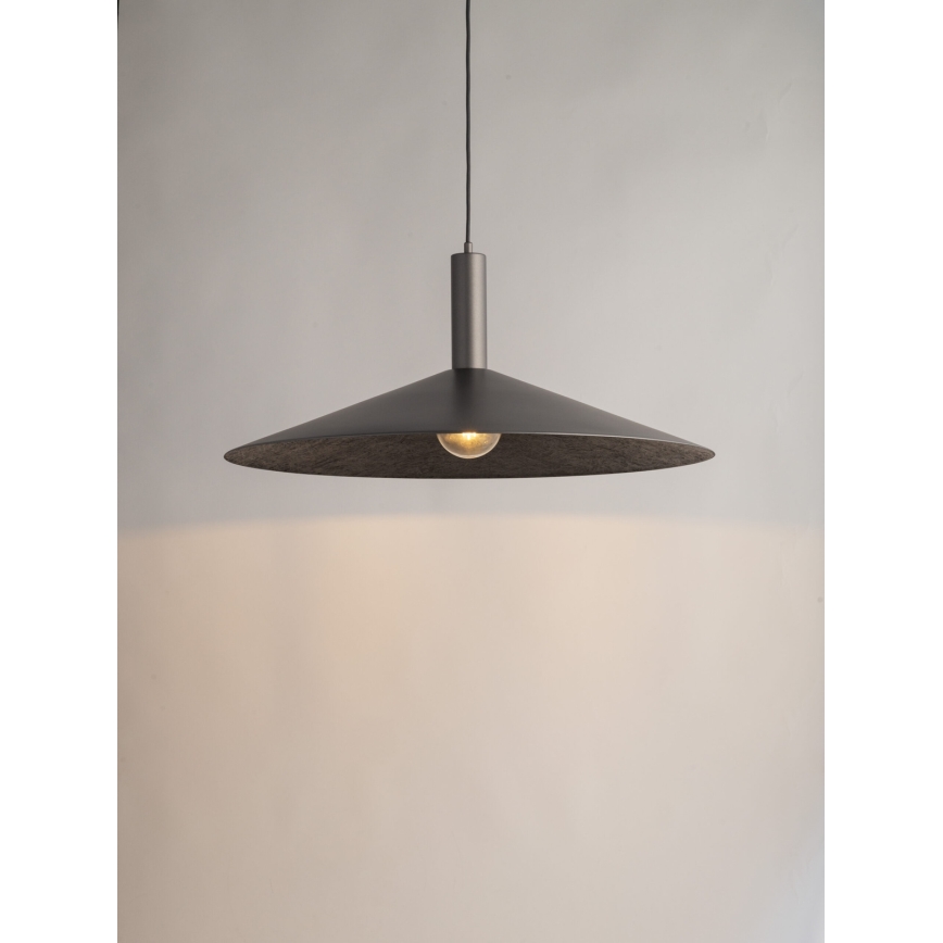 Подвесная люстра CAPRI 1xE27/15W/230V диаметр 70 см антрацит/серый