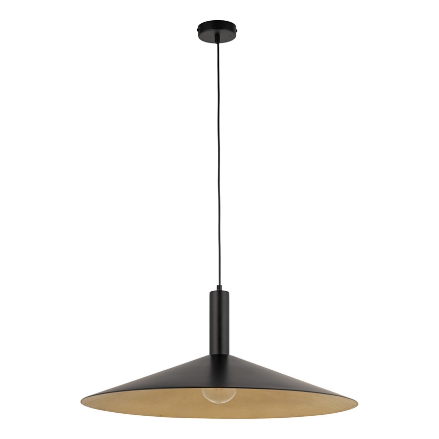 Подвесная люстра CAPRI 1xE27/15W/230V диаметр 70 см черный/золотистый