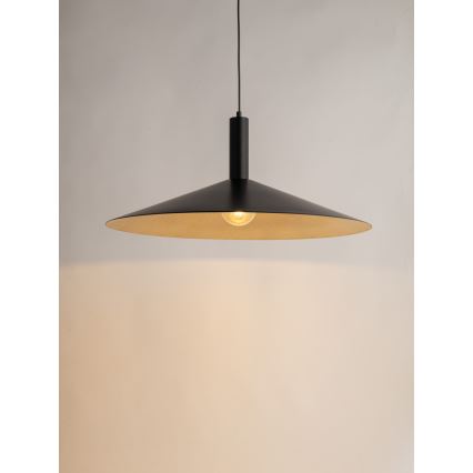 Подвесная люстра CAPRI 1xE27/15W/230V диаметр 70 см черный/золотистый
