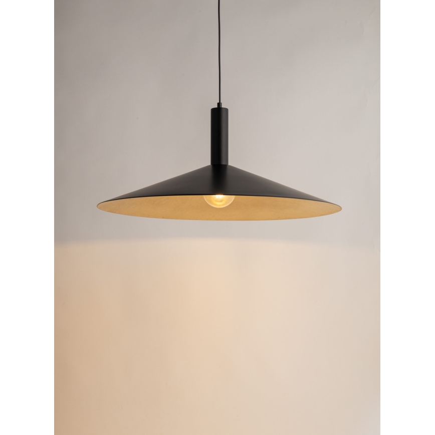 Подвесная люстра CAPRI 1xE27/15W/230V диаметр 70 см черный/золотистый