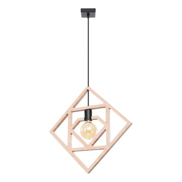 Подвесная люстра CARO 1xE27/15W/230V бук