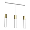 Подвесная люстра CASSA 3xGU10/8W/230V белая/золотая