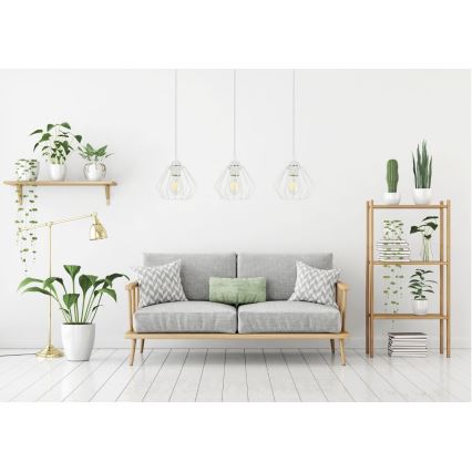 Подвесная люстра CEED 3xE27/60W/230V белый