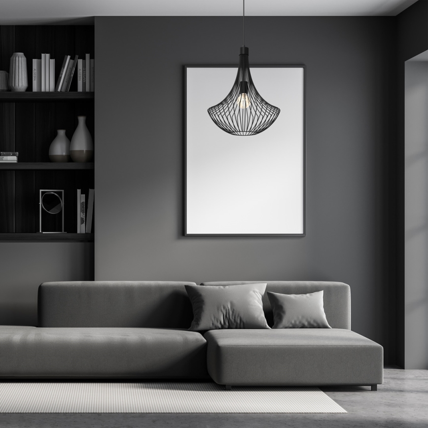 Подвесная люстра CESTA 1xE27/60W/230V черный