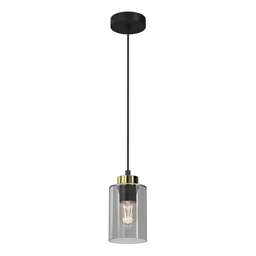 Подвесная люстра CHIC 1xE27/60W/230V черная/серая